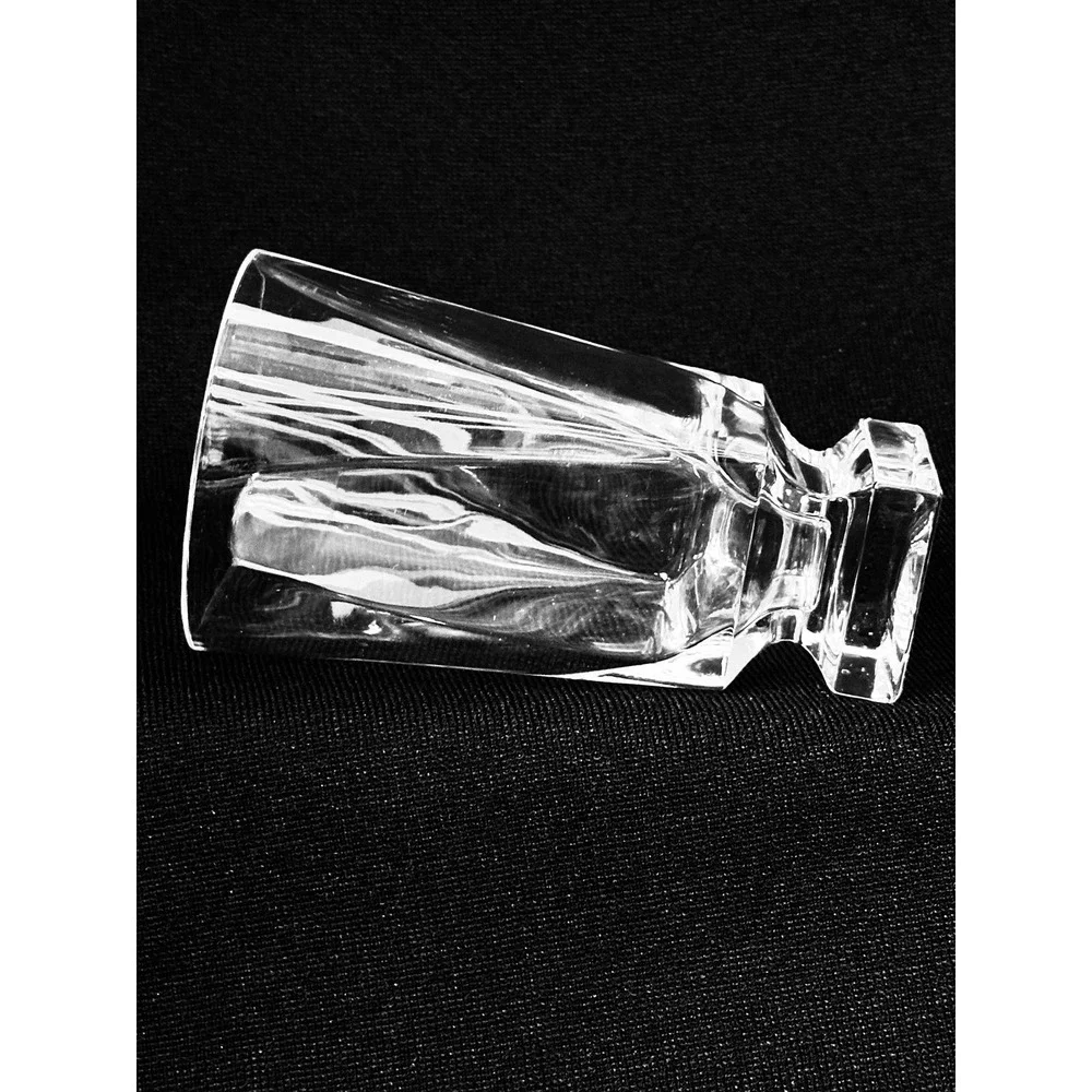 7‎ Fostoria Transition Crystal Highball Tumblers Square Base Set of 7 MCM 5.75